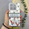 قاب گوشی Redmi Note 13 4G شیائومی اورجینال SO COOL سوکول طرح دار فانتزی محافظ لنزدار دکمه کرومی طرح GUCCI کد 80365