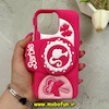 قاب گوشی iPhone 12 Pro Max / iPhone 13 Pro Max آیفون سیلیکونی پاک کنی پاپ سوکت دار طرح باربی Barbie کد 73144