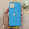 قاب گوشی iPhone 13 / iPhone 14 آیفون اورجینال پاستیلی مات دوتیکه لوگو برجسته آبی 73183
