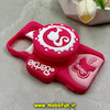قاب گوشی iPhone 13 / iPhone 14 / iPhone 15 آیفون سیلیکونی پاک کنی پاپ سوکت دار طرح باربی Barbie کد 73189