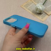 قاب گوشی iPhone 13 Pro Max آیفون اورجینال پاستیلی مات دوتیکه لوگو برجسته آبی 73223