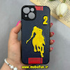 قاب گوشی iPhone 14 آیفون هارد لاکچری فانتزی طرح POLO گلدوزی کد 73232