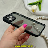 قاب گوشی iPhone 12 Pro Max آیفون طرح پشت طلق شفاف دور سیلیکونی اورجینال فلزی متال کیس Metal Case برند FOCUS PIXEL مشکی کد 69796