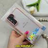 قاب گوشی Galaxy S21 FE سامسونگ طرح پشت طلق شفاف دور سیلیکونی اورجینال فلزی متال کیس Metal Case برند FOCUS PIXEL صورتی کد 69827