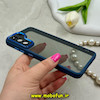 قاب گوشی Galaxy S21 FE سامسونگ طرح پشت طلق شفاف دور سیلیکونی اورجینال فلزی متال کیس Metal Case برند FOCUS PIXEL سرمه ای کد 69828