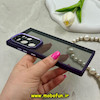 قاب گوشی Galaxy S24 Ultra سامسونگ طرح پشت طلق شفاف دور سیلیکونی اورجینال فلزی متال کیس Metal Case برند FOCUS PIXEL بنفش کد 69837