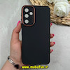 قاب گوشی Galaxy A15 سامسونگ متال کیس سیلیکونی ژله ای LUXUARY محافظ لنز دار مشکی کد 69750