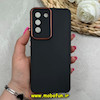 قاب گوشی Galaxy S21 FE سامسونگ متال کیس سیلیکونی ژله ای LUXUARY محافظ لنز دار مشکی کد 69774