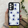قاب گوشی Galaxy A34 سامسونگ سیلیکونی Solid برجسته محافظ لنزدار طرح چشم کد 80411