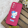 قاب گوشی Galaxy A14 سامسونگ سیلیکونی عروسکی برجسته Solid محافظ لنزدار طرح کیتی KITTY سرخابی کد 80432