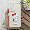قاب گوشی Galaxy A54 سامسونگ سیلیکونی عروسکی برجسته Solid محافظ لنزدار طرح کیتی KITTY کرم کد 80444