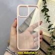 قاب گوشی iPhone 12 Pro Max آیفون اورجینال spigen طرح Ultra HYBRID طلقی شیشه ای شفاف صورتی روشن کد 80459