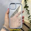 قاب گوشی iPhone 13 / iPhone 14 آیفون اورجینال spigen طرح Ultra HYBRID طلقی شیشه ای شفاف آبی فیلی کد 80465