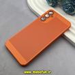 قاب گوشی Galaxy A24 سامسونگ توری ساده Q SERIES محافظ لنزدار گلسی نارنجی کد 80536