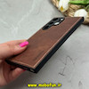 قاب گوشی Galaxy S24 Ultra سامسونگ اورجینال برند DADOO دادوو 2025 طرح دوخت HARD چرمی قهوه ای تیره کد 73404