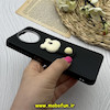 قاب گوشی Poco X3 / Poco X3 Pro شیائومی لدرکیس عروسکی سیلیکونی برجسته بند انگشتی طرح خرس تدی کیوت مشکی کد 80640