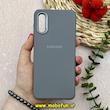 قاب گوشی Galaxy A02 / Galaxy A022 سامسونگ لدر دیزاین SOFT Lether Design سیلیکونی طرح چرم طوسی کد 80669
