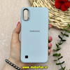 قاب گوشی Galaxy A10 / Galaxy M10 سامسونگ لدر دیزاین SOFT Lether Design سیلیکونی طرح چرم آبی کد 80686