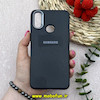قاب گوشی Galaxy A10S سامسونگ لدر دیزاین SOFT Lether Design سیلیکونی طرح چرم مشکی کد 80693