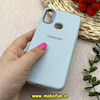 قاب گوشی Galaxy A10S سامسونگ لدر دیزاین SOFT Lether Design سیلیکونی طرح چرم آبی کد 80694