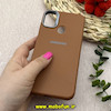 قاب گوشی Galaxy A11 / M11 سامسونگ لدر دیزاین SOFT Lether Design سیلیکونی طرح چرم قهوه ای کد 80703