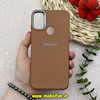 قاب گوشی Galaxy A11 / M11 سامسونگ لدر دیزاین SOFT Lether Design سیلیکونی طرح چرم قهوه ای کد 80703