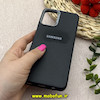 قاب گوشی Galaxy A12 / M12 سامسونگ لدر دیزاین SOFT Lether Design سیلیکونی طرح چرم مشکی کد 80707