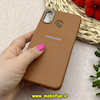 قاب گوشی Galaxy A20 / Galaxy A30 سامسونگ لدر دیزاین SOFT Lether Design سیلیکونی طرح چرم قهوه ای کد 80715