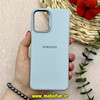 قاب گوشی Galaxy A22 4G / M32 4G سامسونگ لدر دیزاین SOFT Lether Design سیلیکونی طرح چرم آبی کد 80724