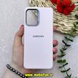 قاب گوشی Galaxy A32 4G سامسونگ لدر دیزاین SOFT Lether Design سیلیکونی طرح چرم صورتی کد 80737