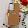 قاب گوشی Galaxy A56 سامسونگ لدر دیزاین SOFT Lether Design سیلیکونی طرح چرم قهوه ای کد 80768