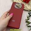 قاب گوشی Poco X3 / Poco X3 Pro شیائومی لدر دیزاین SOFT Lether Design سیلیکونی طرح چرم قرمز کد 80815