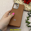 قاب گوشی Redmi Note 10 Pro 4G / Redmi Note 10 Pro Max شیائومی لدر دیزاین SOFT Lether Design سیلیکونی طرح چرم قهوه ای کد 80858