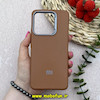 قاب گوشی Redmi Note 13 4G شیائومی لدر دیزاین SOFT Lether Design سیلیکونی طرح چرم قهوه ای کد 80876
