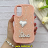 قاب گوشی Galaxy A34 سامسونگ سیلیکونی Solid منحنی قلبی Love رزینی برجسته گلبهی کد 81268