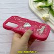 قاب گوشی Galaxy A55 سامسونگ سیلیکونی Solid منحنی قلبی Love رزینی برجسته سرخابی کد 81285