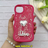 قاب گوشی iPhone 11 Pro Max آیفون سیلیکونی Solid منحنی قلبی Love رزینی برجسته سرخابی کد 81305