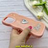 قاب گوشی iPhone 12 Pro Max آیفون سیلیکونی Solid منحنی قلبی Love رزینی برجسته گلبهی کد 81312