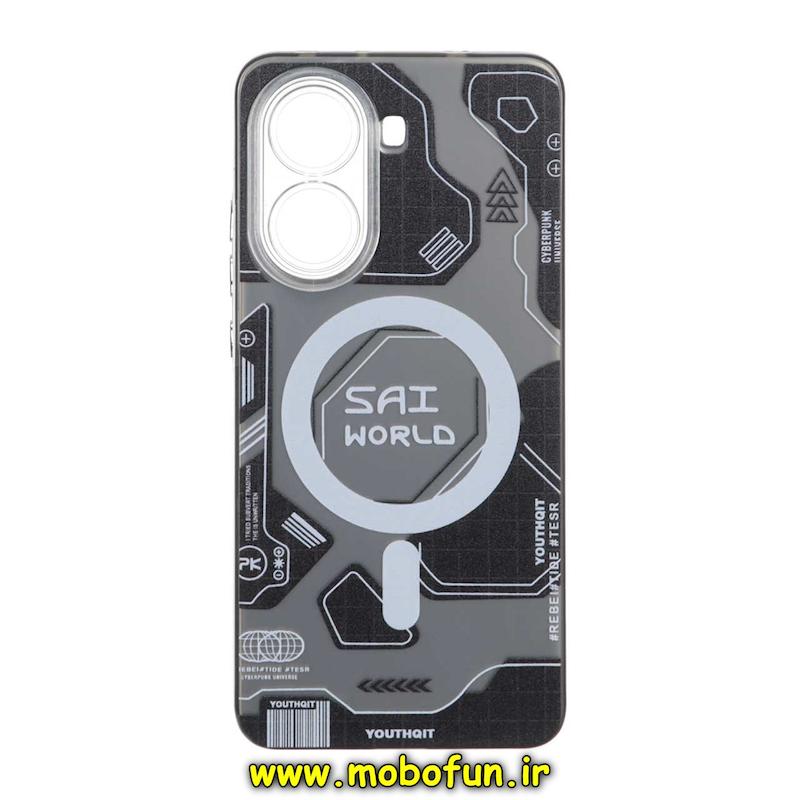 قاب گوشی Poco X7 Pro شیائومی So CooL اورجینال طرح مگ سیف محافظ لنزدار مدار تکنولوژی اسپرت خاکستری کد 73527