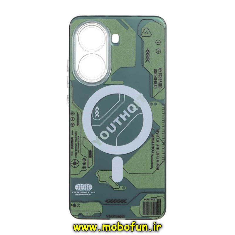 قاب گوشی Poco X7 Pro شیائومی So CooL اورجینال طرح مگ سیف محافظ لنزدار مدار تکنولوژی اسپرت سبز کد 73532