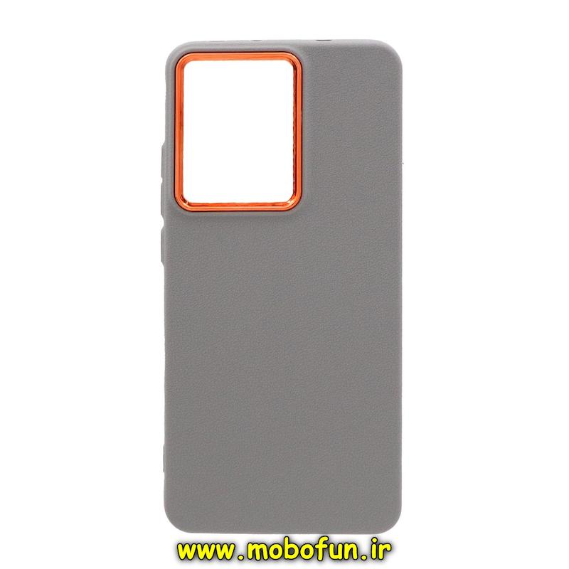 قاب گوشی Poco X7 Pro شیائومی متال لدرکیس سیلیکونی کلاسیک Classic خاکستری کد E21-73535