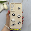 قاب گوشی Galaxy A05S سامسونگ سیلیکونی Solid عروسکی برجسته محافظ لنزدار طرح پاندا کیوت کرم کد 81074