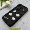قاب گوشی Galaxy A15 سامسونگ سیلیکونی Solid عروسکی برجسته محافظ لنزدار طرح پاندا کیوت مشکی کد 81079