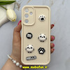 قاب گوشی Galaxy A15 سامسونگ سیلیکونی Solid عروسکی برجسته محافظ لنزدار طرح پاندا کیوت کرم کد 81080