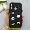 قاب گوشی Galaxy A20S سامسونگ سیلیکونی Solid عروسکی برجسته محافظ لنزدار طرح پاندا کیوت مشکی کد 81081