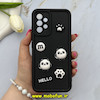 قاب گوشی Galaxy A32 4G سامسونگ سیلیکونی Solid عروسکی برجسته محافظ لنزدار طرح پاندا کیوت مشکی کد 81087