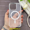 قاب گوشی iPhone 16 Pro آیفون اورجینال بلکین belkin طرح طلقی شیشه ای شفاف لنز کرومی مگ سیف دار کد 81145