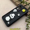 قاب گوشی Galaxy A52 4G / Galaxy A52 5G / Galaxy A52S سامسونگ سیلیکونی Solid عروسکی برجسته محافظ لنزدار طرح پاندا کیوت مشکی کد 81164