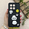قاب گوشی Poco X6 Pro / Redmi K70E شیائومی سیلیکونی Solid عروسکی برجسته محافظ لنزدار طرح پاندا کیوت مشکی کد 81171