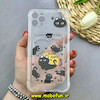 قاب گوشی iPhone 11 Pro Max آیفون ژله ای فانتزی ایربگ دار درجه یک جاکارتی دار محافظ لنزدار طرح گربه کیوت کد 81667